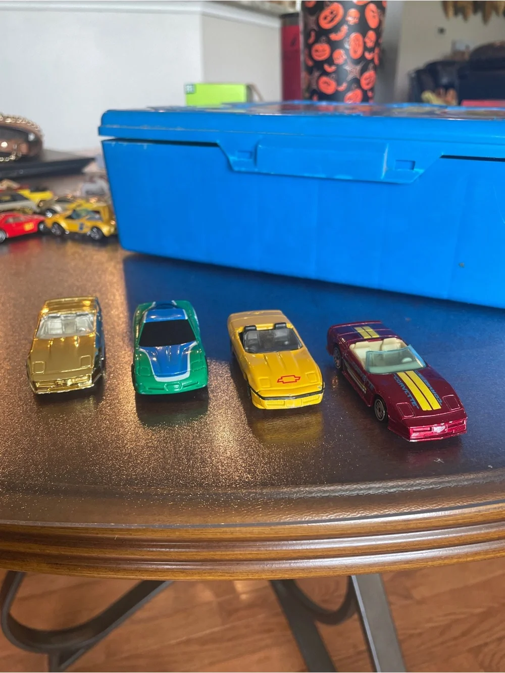 Set of four 1980,s/ 1990,s Corvettes matchbox-hot wheels